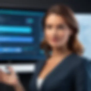 Mastering Confidence in Presentation Woman presenting with confidence