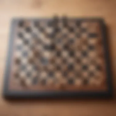 Mind Games Mastery Chessboard with strategic positions in intense gameplay