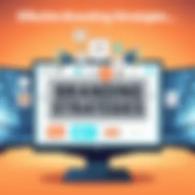 Effective Branding Strategies Visual branding elements displayed on a digital screen