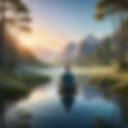 A serene landscape representing inner peace and self-reflection.