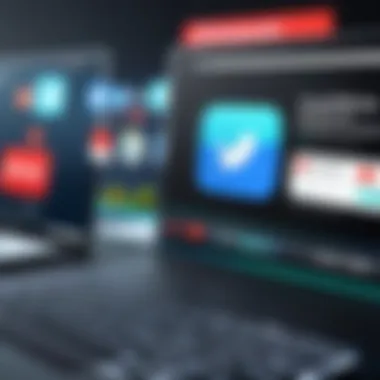Leveraging Social Media for Video Promotion A vibrant social media feed showcasing video snippets