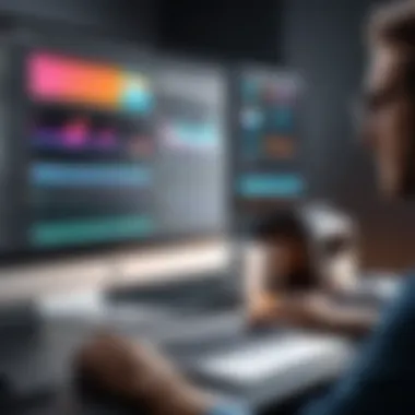 Enhancing Video Quality Through Editing A visually appealing video editing software interface