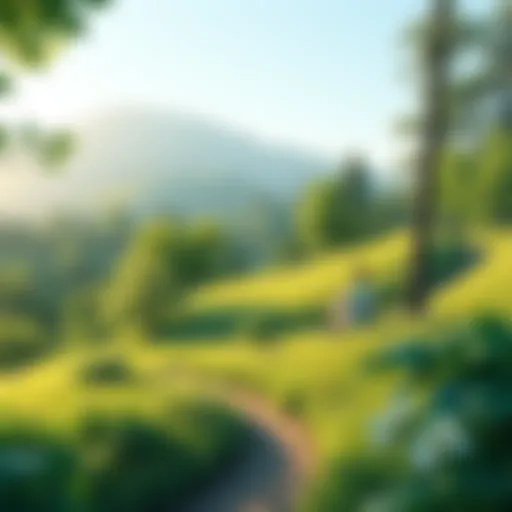 Finding Peace in Nature A serene landscape promoting relaxation and peace of mind