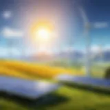 Renewable energy sources harnessing sun and wind