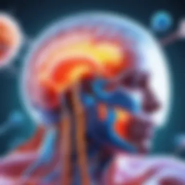 Hormonal Chaos Abstract representation of stress hormones in the body
