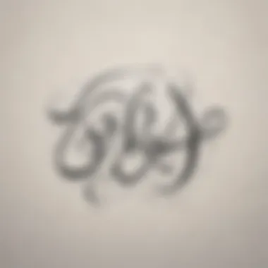 Stylish calligraphy script on a textured paper background