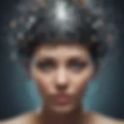 Abstract concept illustration of subconscious mind training