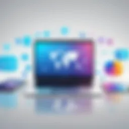 Visual representation of digital communication tools