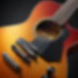 A close-up of a guitar being played with percussive techniques