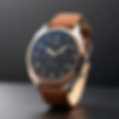 Brown Watch with Formal Attire A fashionable look featuring a brown watch paired with formal attire