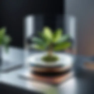 Sustainable Product Innovation A futuristic product design emphasizing sustainability.