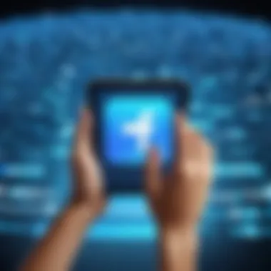 The Grip of Social Media Addiction Conceptual image depicting addiction to social media platforms