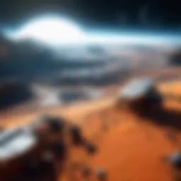 A desolate alien landscape highlighting the environmental impact of space missions.