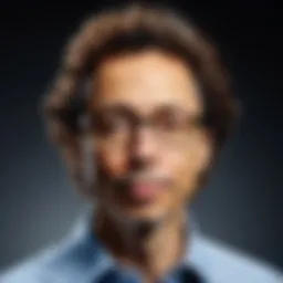 Malcolm Gladwell delivering a powerful keynote speech