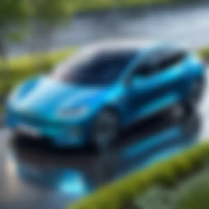 Illustration of environmental benefits of electric vehicles