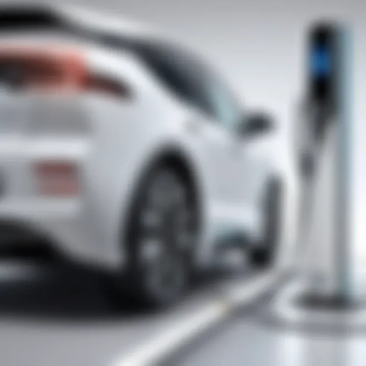 Futuristic electric vehicle charging station