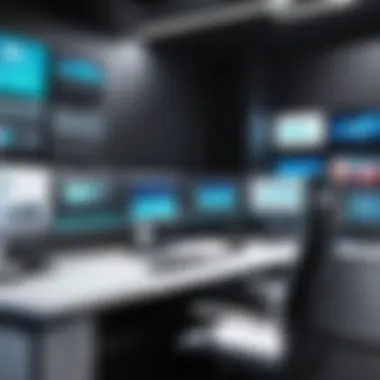 Modern video editing suite with advanced technology