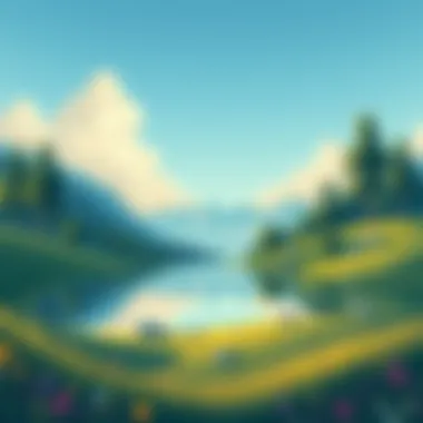 Finding Peace in Acceptance A serene landscape reflecting acceptance and peace
