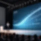 A captivating moment from an inspirational speaker's presentation.