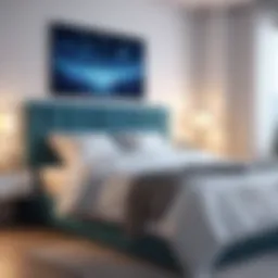 A serene bedroom environment promoting restful sleep.