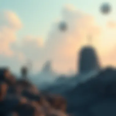 A digital landscape symbolizing future implications of power