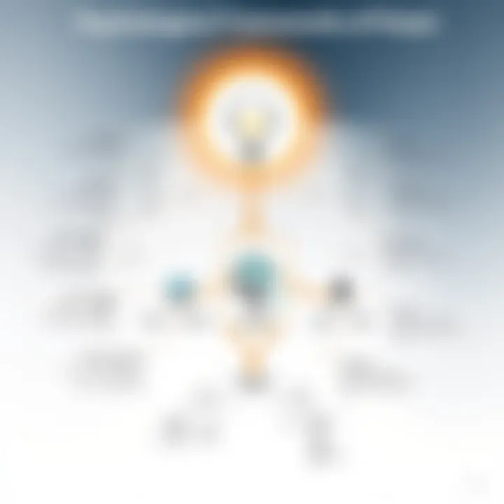 A mind map demonstrating psychological theories of power