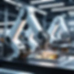 A robotic arm performing intricate assembly tasks on a production line