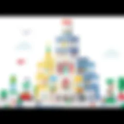 An intricate Lego structure showcasing creativity and design potential