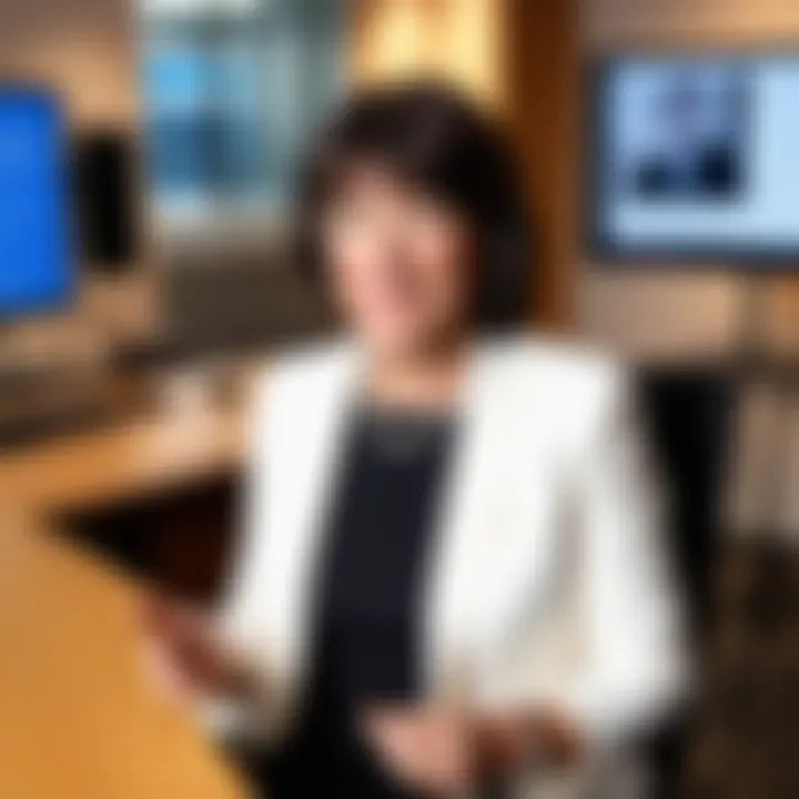 Christiane Amanpour conducting an interview