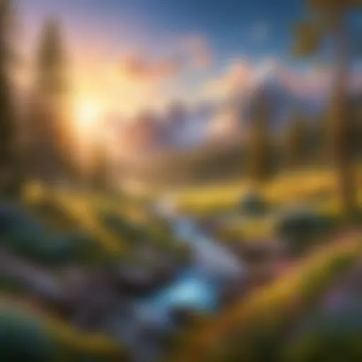 A serene landscape symbolizing purpose and fulfillment