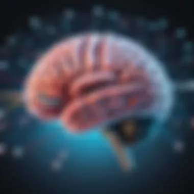 A brain illustration with connections representing positive mental states