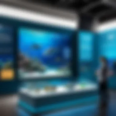 Interactive Educational Exhibit An interactive educational exhibit showcasing marine life.