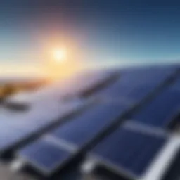 Solar panels installation on a modern home rooftop