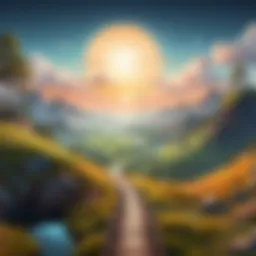 A serene landscape symbolizing personal growth.