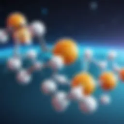 Illustration of melatonin's chemical structure