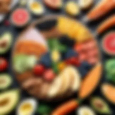 Foods for Optimal Gut Health Healthy foods that promote gut health displayed artistically.