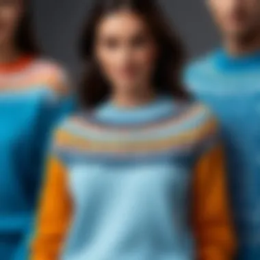 Diverse array of Hania sweaters representing various styles and colors.