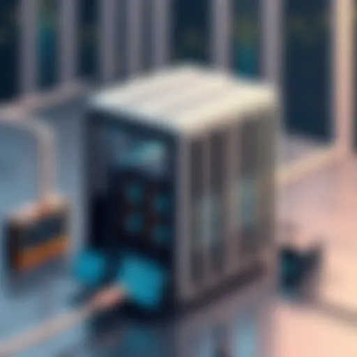 A compact supercomputer showcasing its innovative design