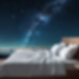 A serene night sky with twinkling stars illustrating the tranquility of sleep.