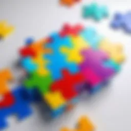 A colorful puzzle piece symbolizing the diversity of autism spectrum.