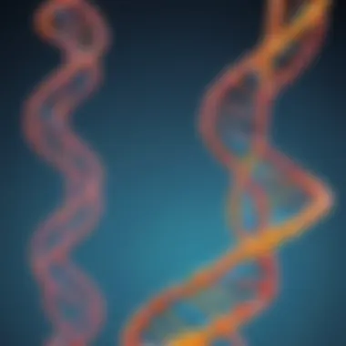 Illustration of DNA double helix structure