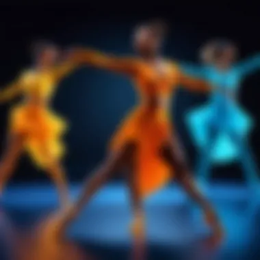 Diverse Dance Styles in Action A vibrant performance showcasing various dance styles