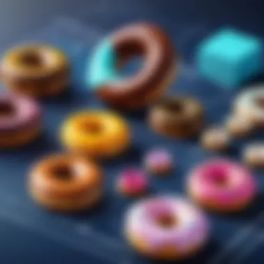 Illustration depicting the historical evolution of economic thought leading to the development of Donut Economics.