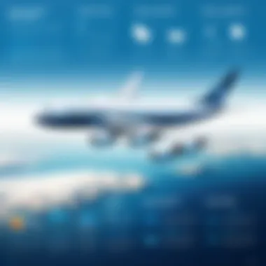 Climate Change and Its Impact on Air Travel Infographic showing climate change effects on aviation
