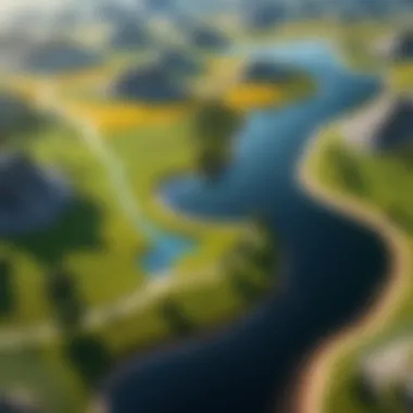The Essence of Flow: A Serene Landscape A serene landscape symbolizing the state of flow