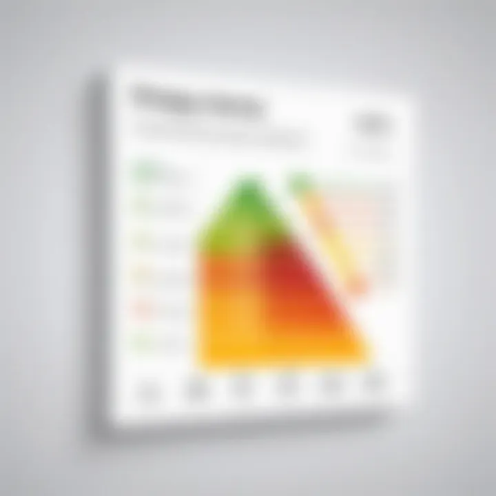 Graph depicting energy efficiency ratings of heat pumps