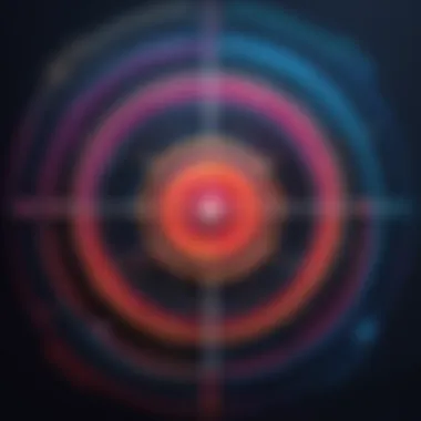 Where Passion Meets Purpose: An Abstract Representation Abstract illustration of passion intersecting with purpose