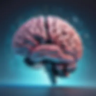 Psychological Dimensions A brain illustration highlighting psychological factors