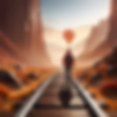 Journey of Resilience A person overcoming challenges, symbolizing resilience