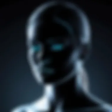 Embodiment of Self-Doubt A shadowy figure representing self-doubt and insecurity